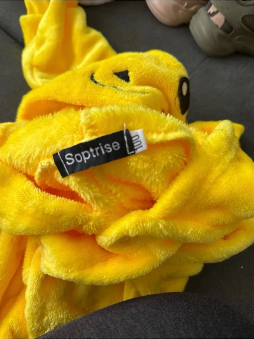 Pikachu-Inspired Yellow Plush Kids Hooded Footie Pajamas